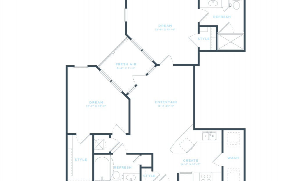 The Grundy (B3) Floorplan in 2D