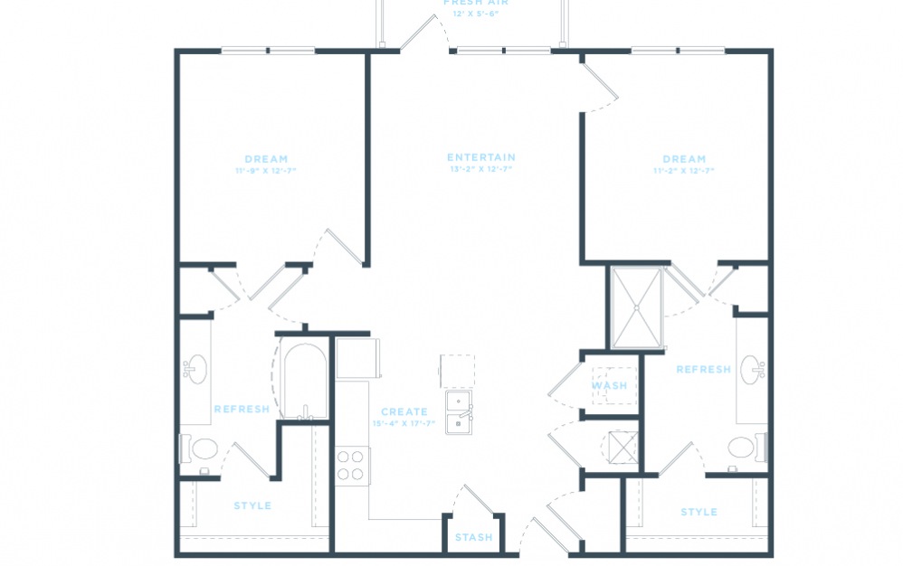 The Vine (B4) Floorplan in 2D The Vine (B4) Floorplan in 2D