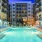 Pool is surrounded by plenty of lounge chairs