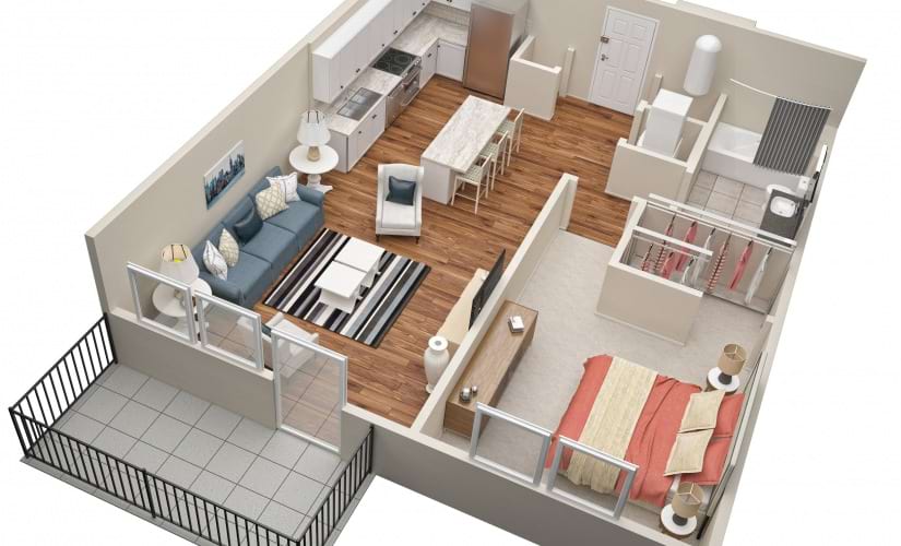The Division (A2) Floorplan in 3D