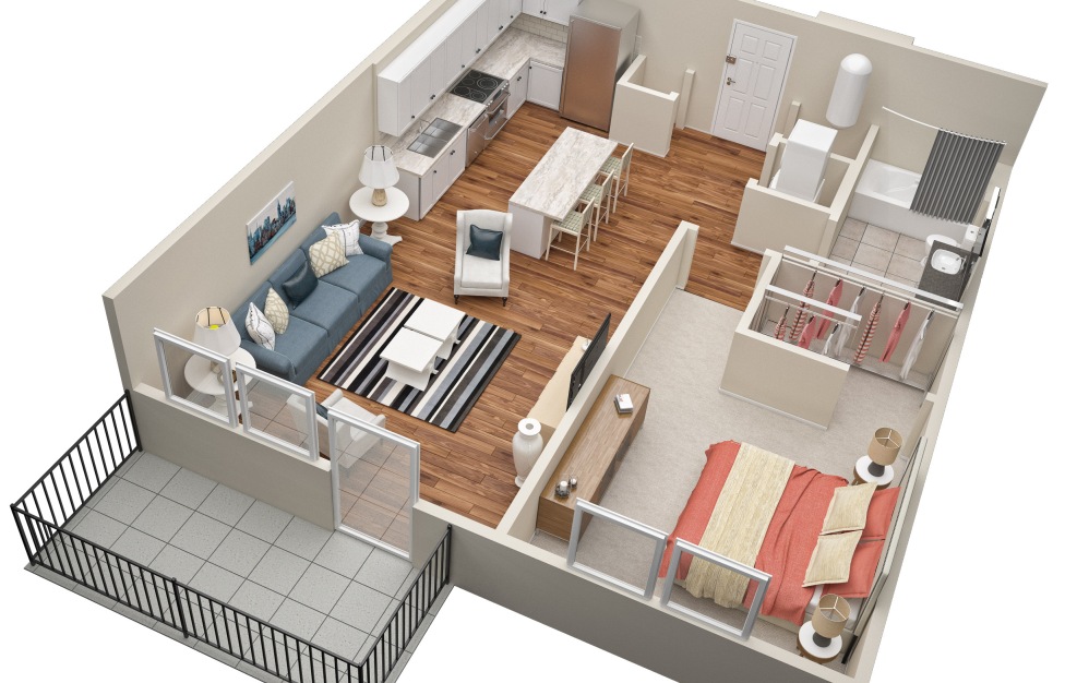 The Division (A2) Floorplan in 3D