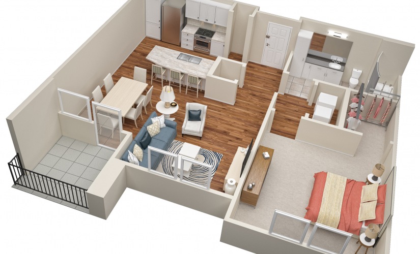 Available studio, one, two and three bedroom apartments in Nashville