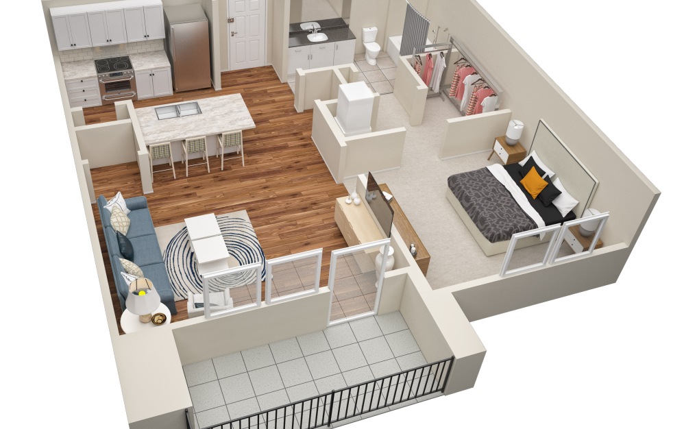 The Emmy (A3) Floorplan in 3D